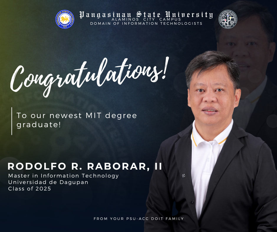 PSU - 🎉🥳 Congratulations, Sir Rodolfo R. Raborar! 🥳🎉 A heartfelt ...