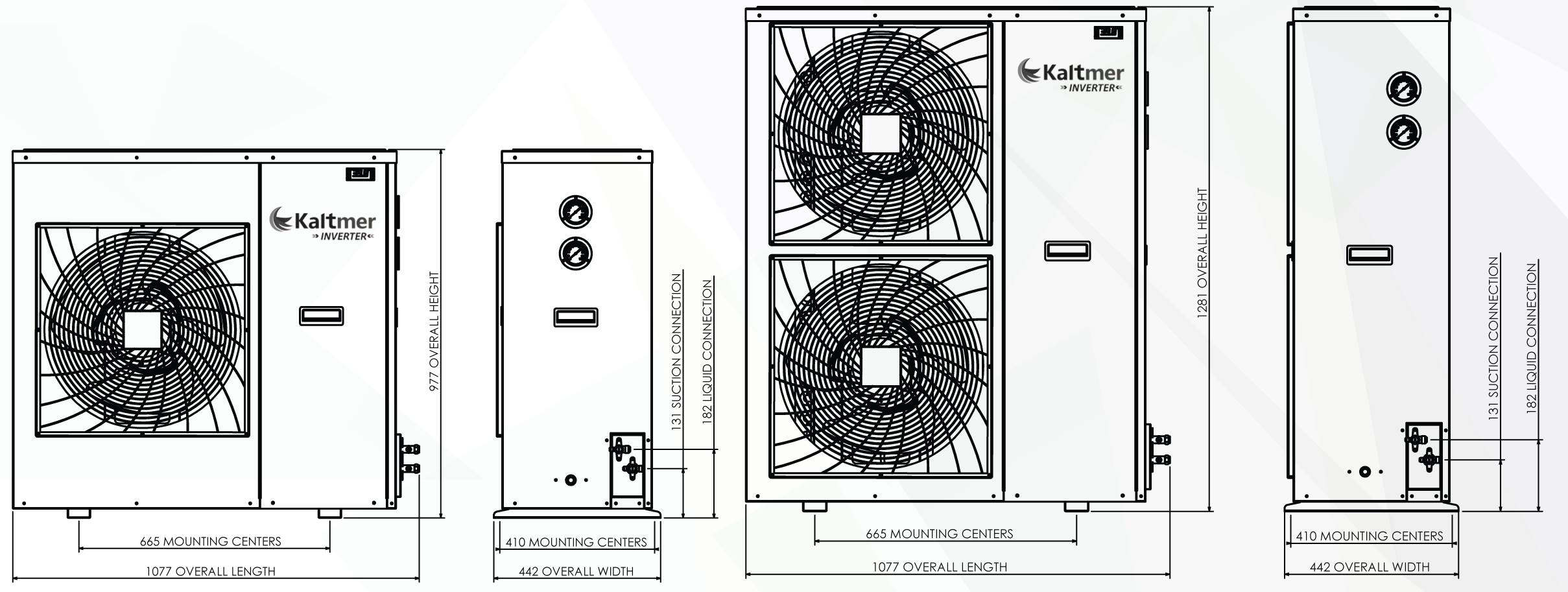 คอนเด็นซิ่งยูนิตห้องเย็น แบบอินเวอร์ทเตอร์ i-CDU Kaltmer Inverter ...