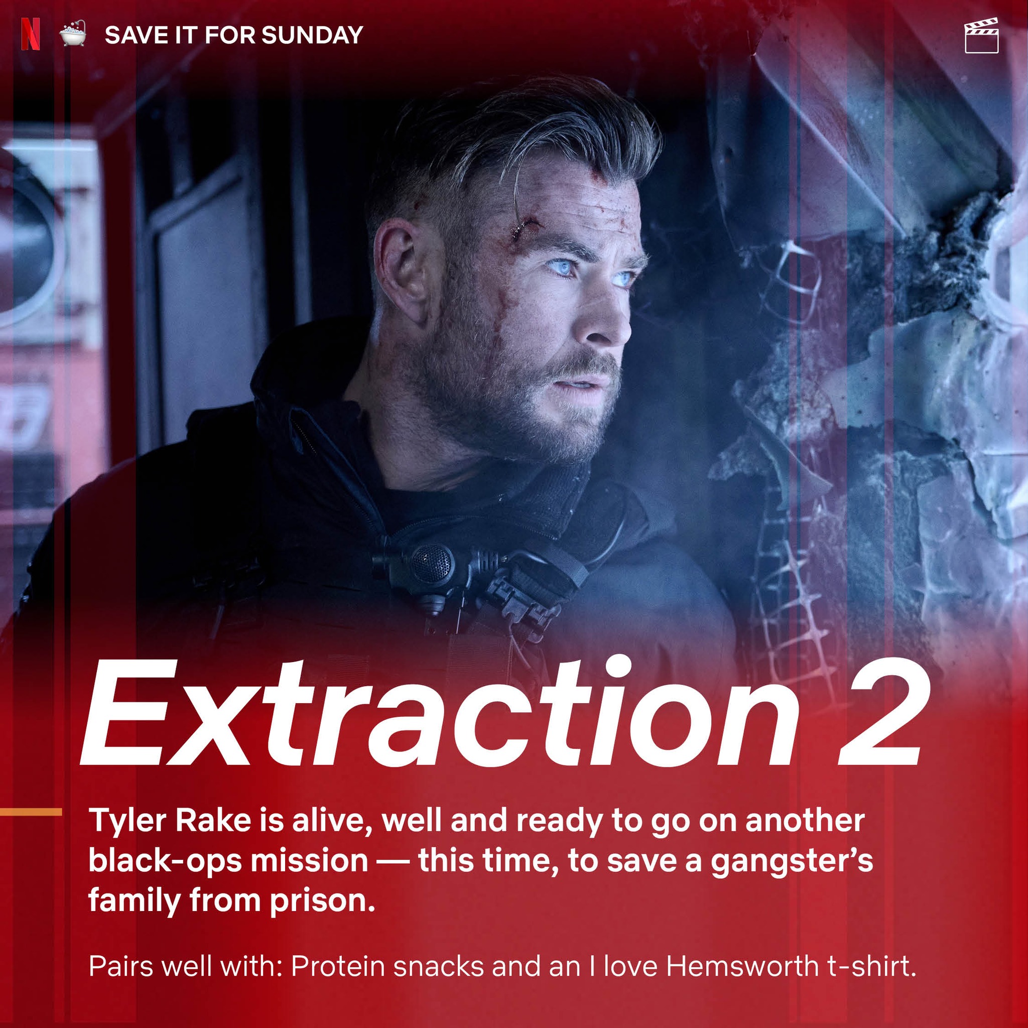 Netflix - Chris Hemsworth can help 'extract' you from the... | Facebook