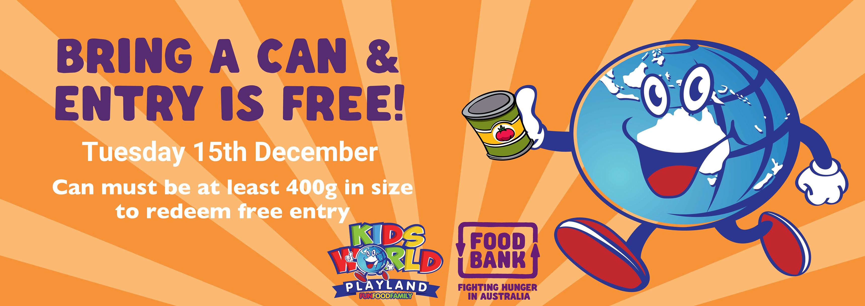 Free Entry With a Can of Food