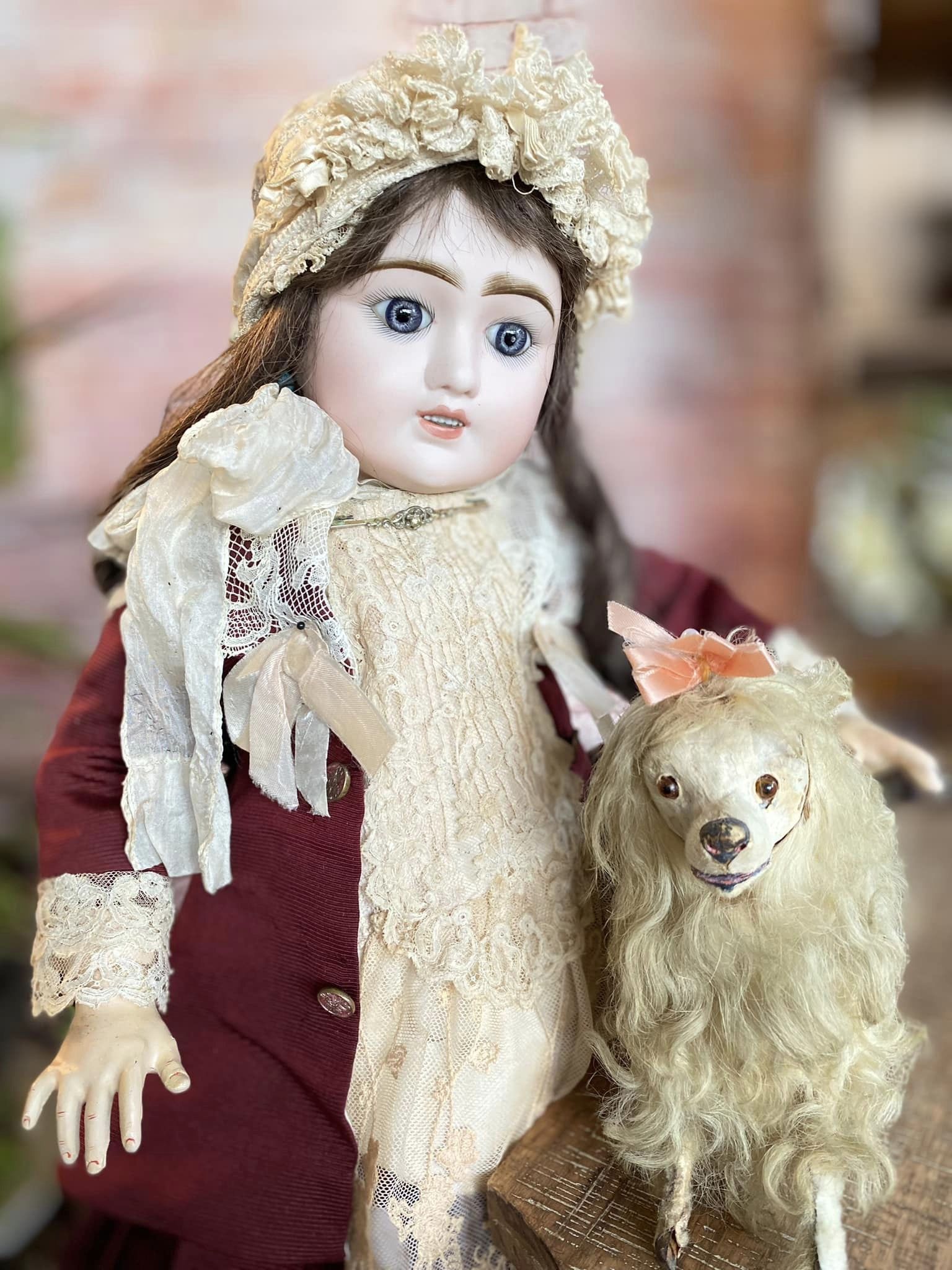 1920s Boudoir Doll Signed by Paris Artist