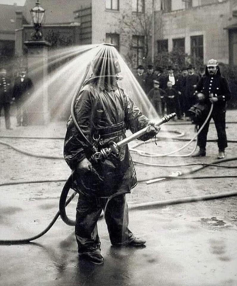 A fire fighter From Paris. 1880 around. So Charming !
