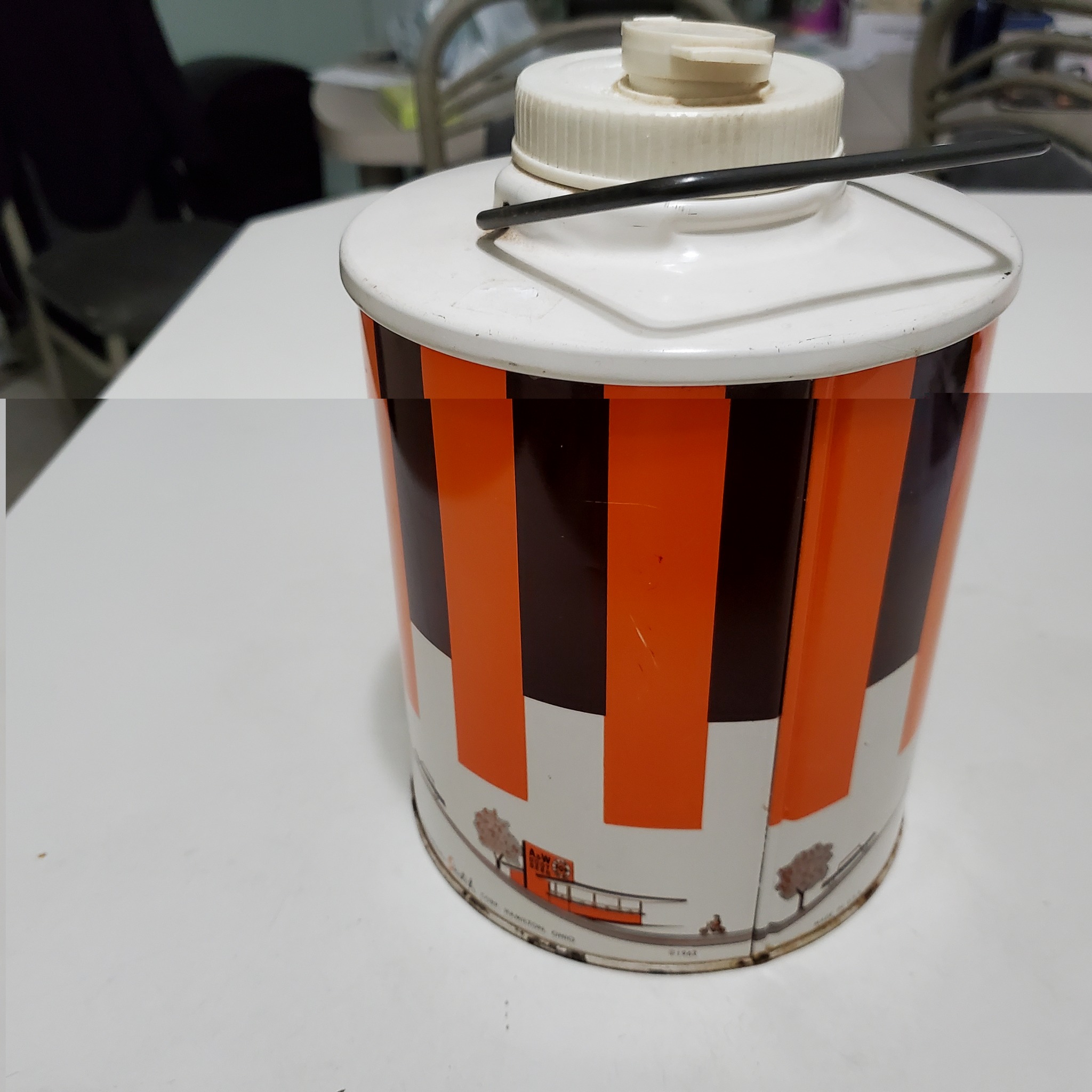 A&W collectible jugs in rough condition