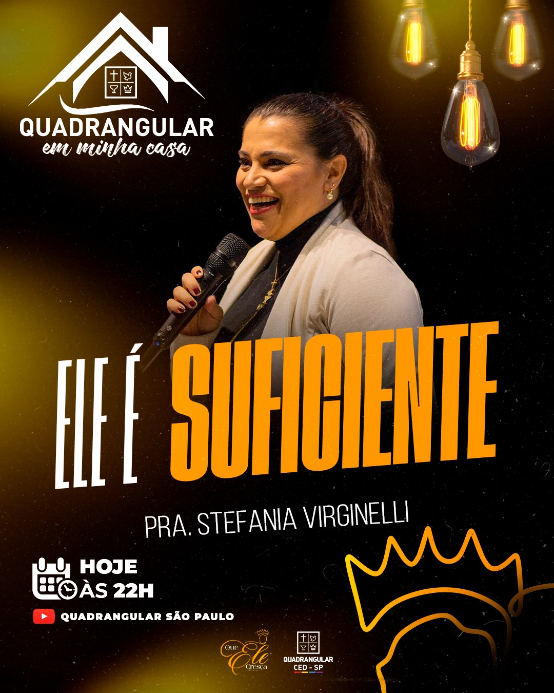 Quadrangular - ELE É SUFICIENTE🙏🏻🧡 Hoje, o Quadrangular em Minha Casa ...