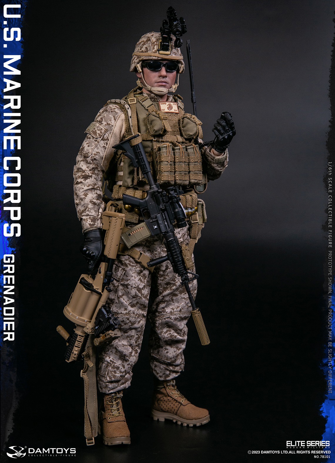 Damtoys 1/6 Marine Corps SAW gunner review