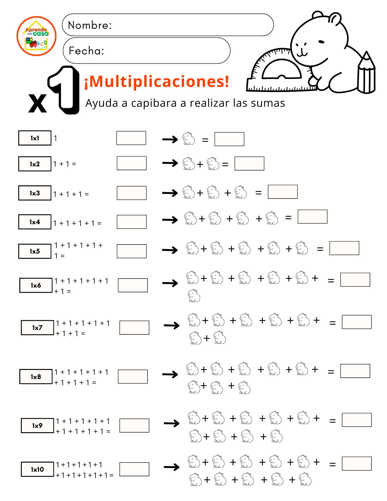 DESCARGA E IMPRIME😃 Ayuda a capibara a... - Aprendo en casa | Facebook
