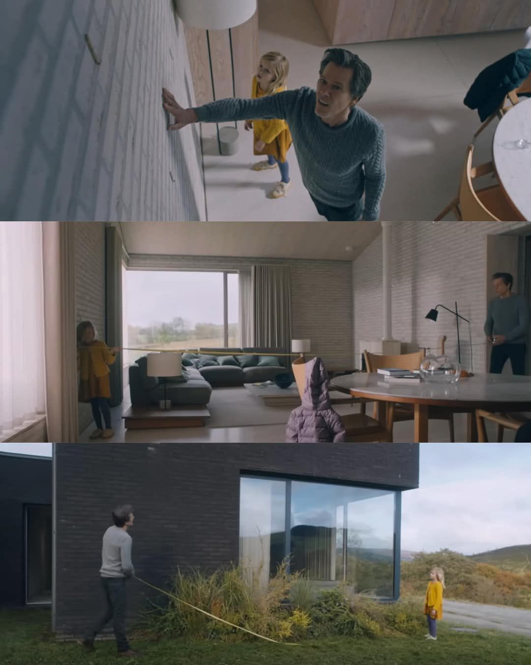 Movie - A man decided to measure the corner of a wall in his new home ...