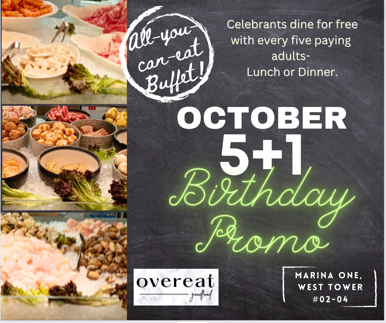 Overeat - Calling all October babies! #promotion #October #birthday # ...