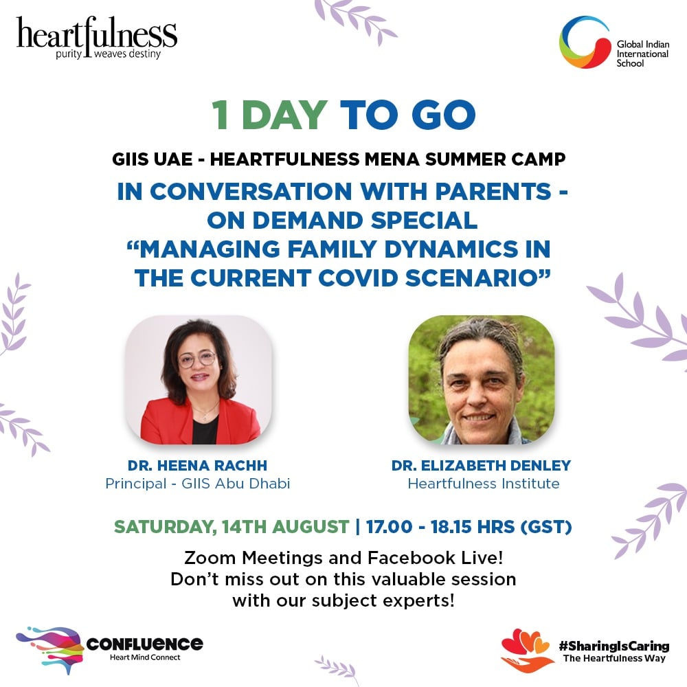 Heartfulness - Dr. Heena Rachh, Principal - GIIS Abu Dhabi... | Facebook