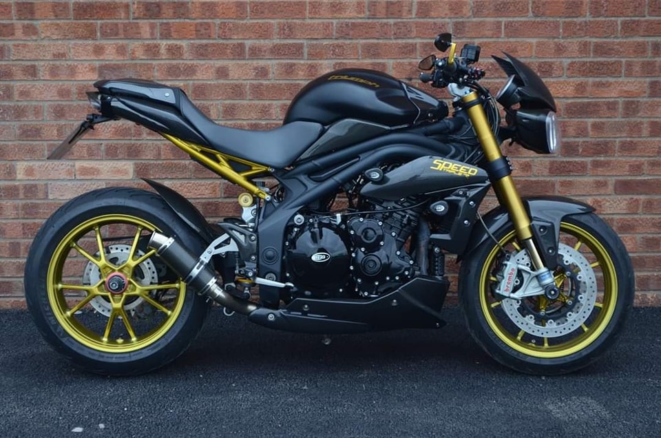 Austin racing exhaust on triumph speed triple?
