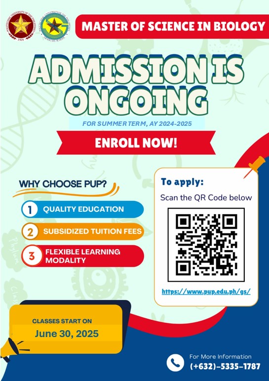 PUP MS Biology Program | Manila