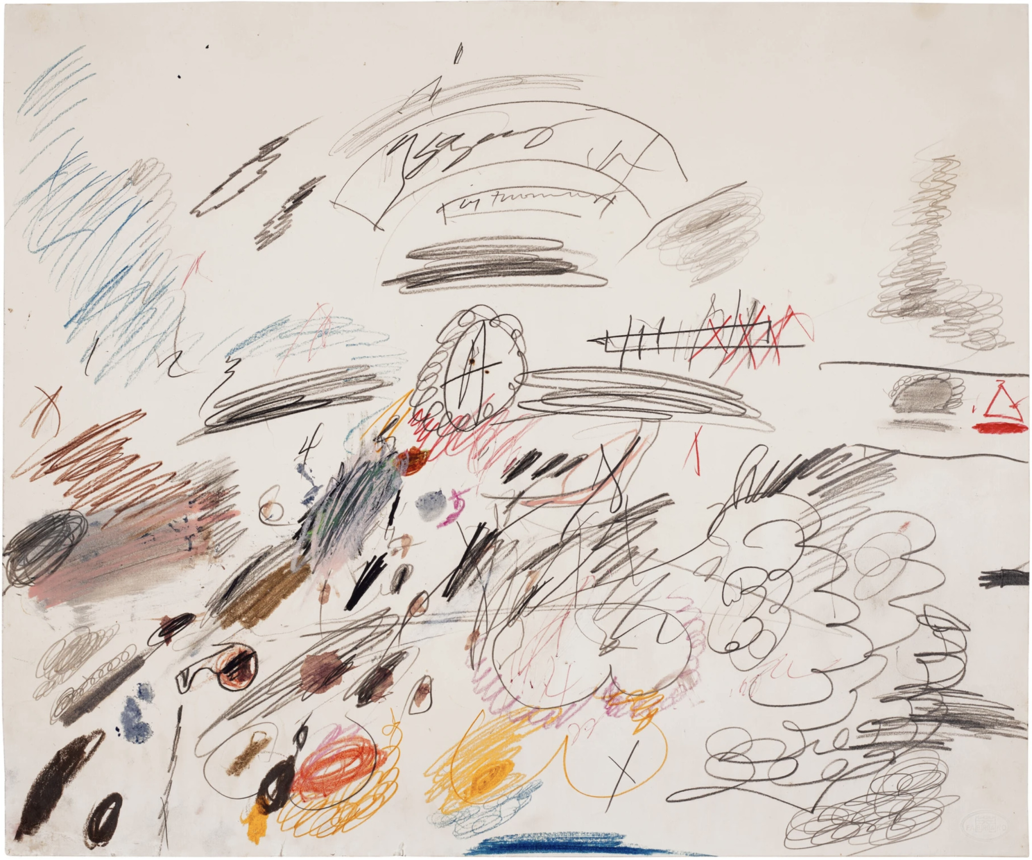 Cy Twombly, Leda and the Swan, 1963