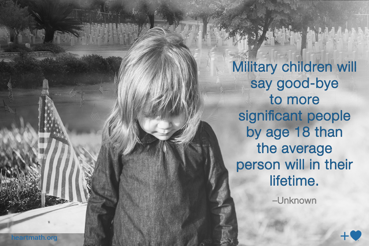 We celebrate... - HeartMath for Troops, Veterans and Families