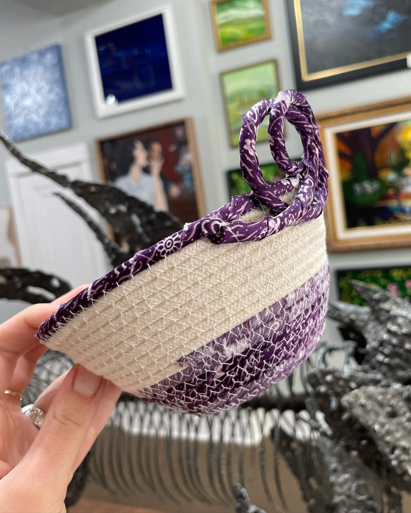All new hand-sewn rope bowls... - Componere Gallery of Art
