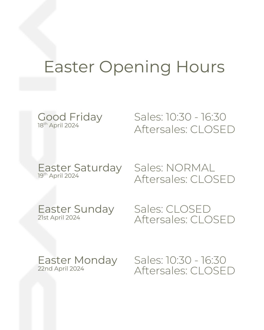 Platinum - 🐣 Easter Opening Hours 🌸 Planning a visit this Easter ...