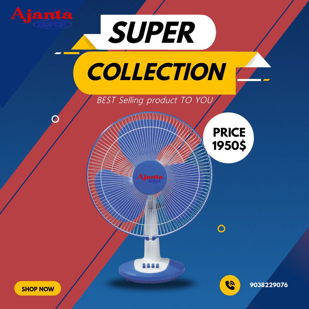 J.M.Trading - Escape the heat in style! Ajanta Super Fans blend form ...