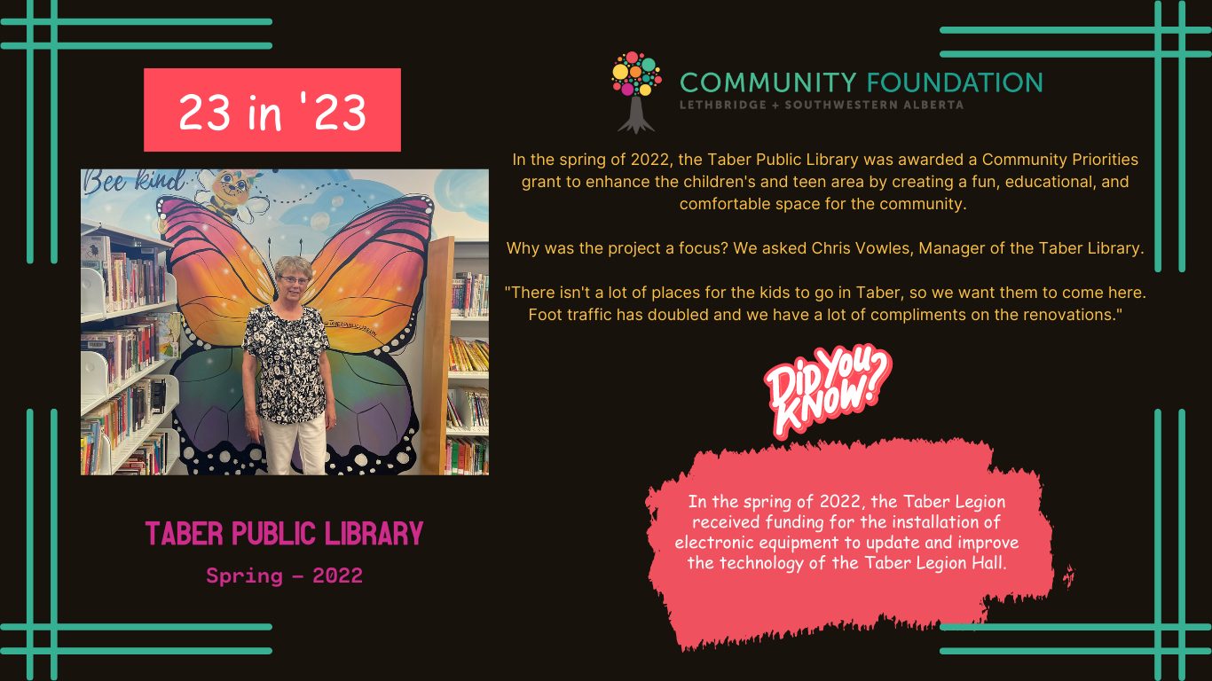 The Taber Public Library is doing Book Bingo this summer. If you're ...
