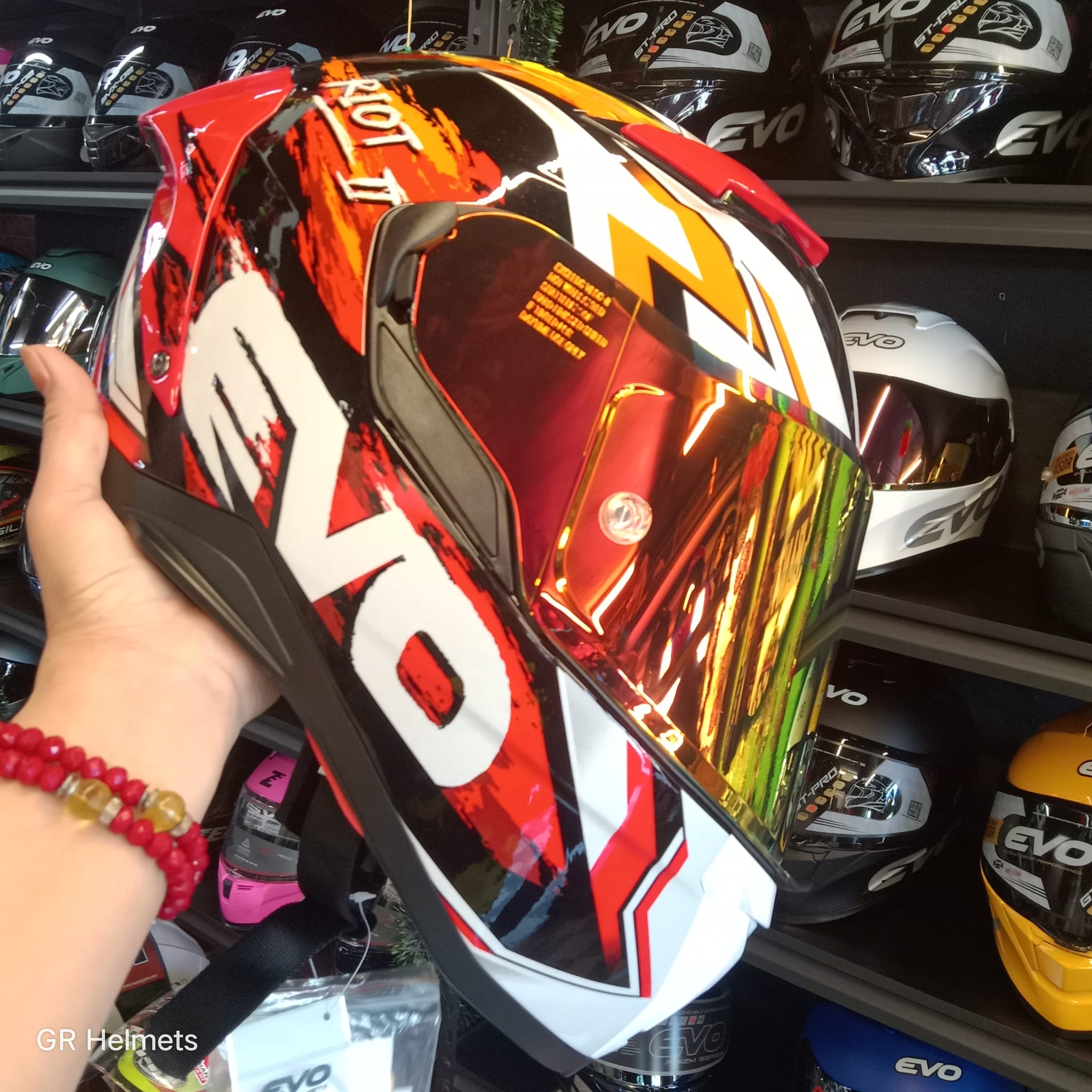 -EVO XT 300 RIOT Red Sold Salamat Po... - GR Banter Helmets