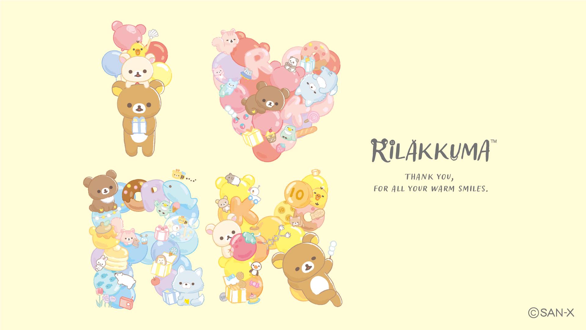 Kawaii - Rilakkuma Thank You For Smiles Wallpaper for Desktop & Mobile ...