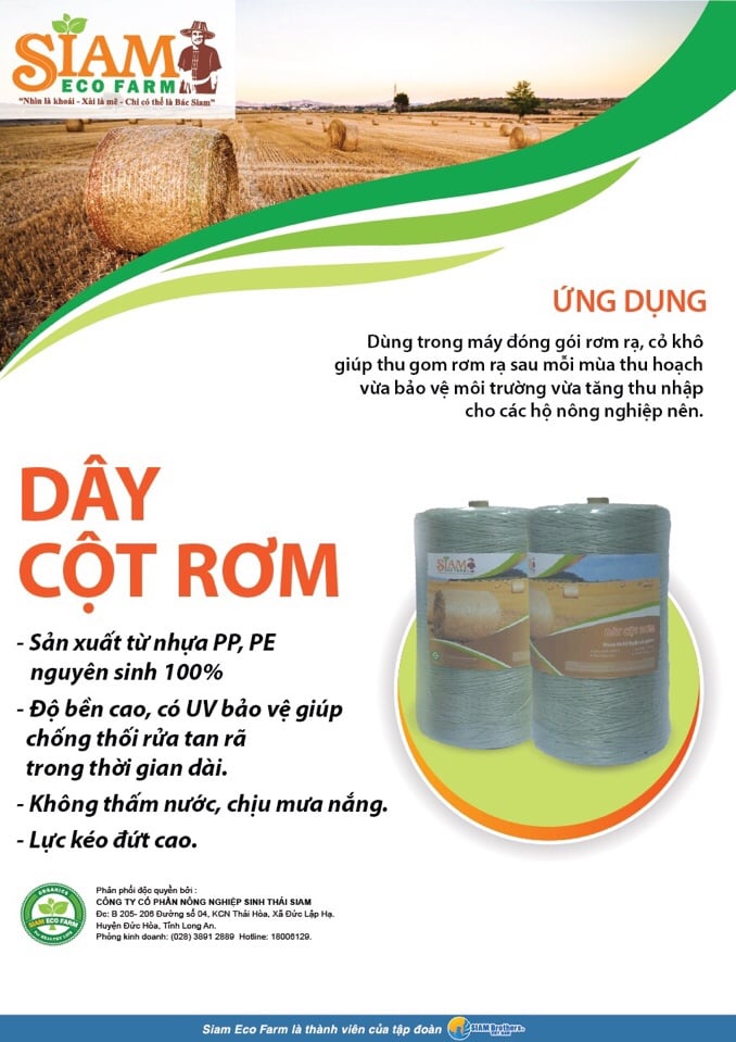 Dây cột rơm dùng trong máy... - Siam Brothers Vietnam JSC | Facebook