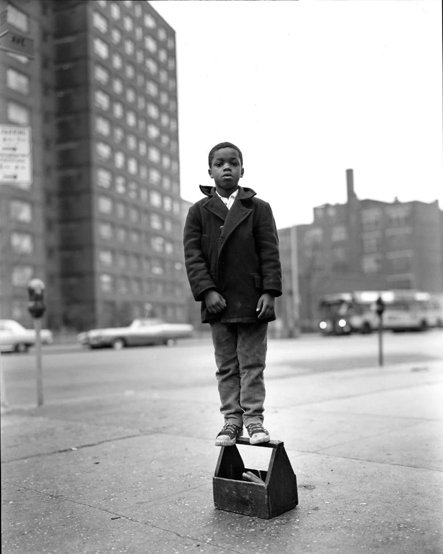 Photograph from the 'East 100th Street' series by Bruce Davidson