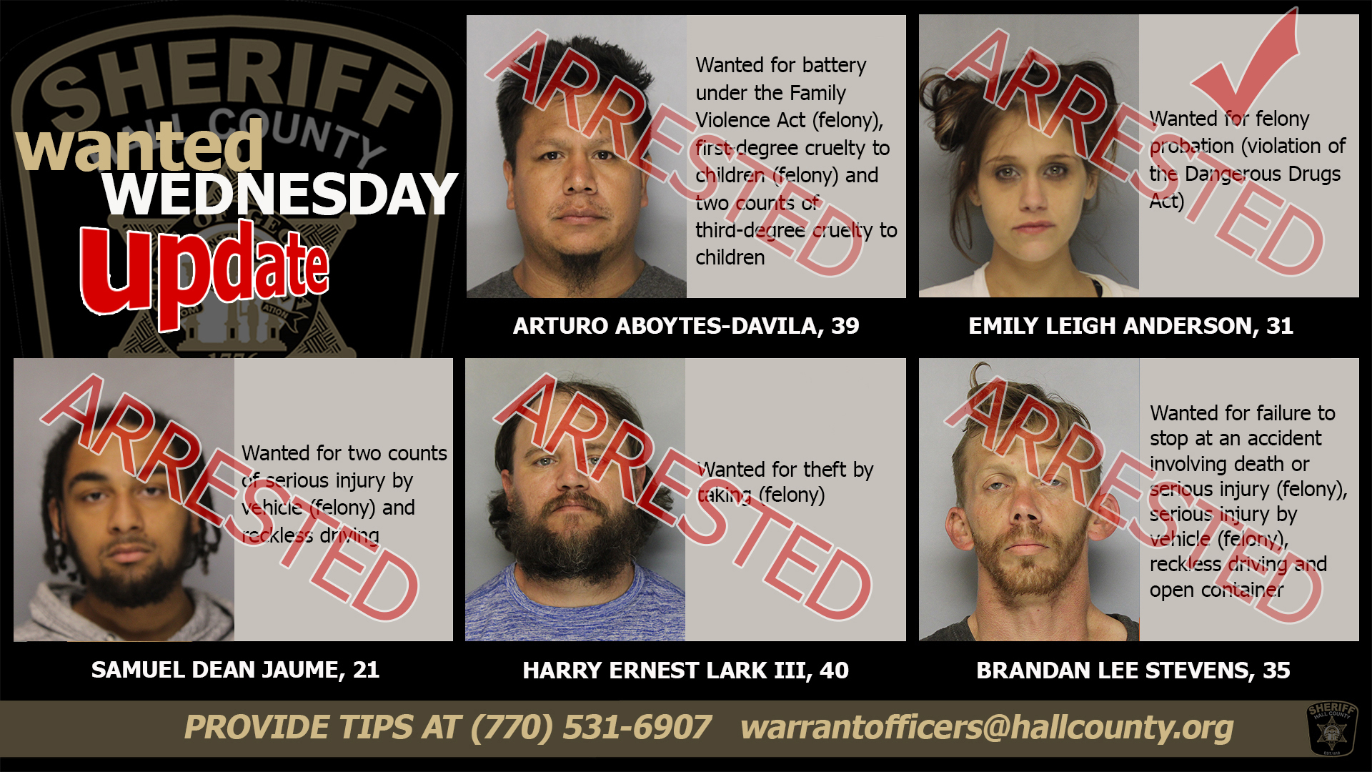 𝗙𝗜𝗡𝗔𝗟 𝗨𝗣𝗗𝗔𝗧𝗘, 𝗢𝗰𝘁. 𝟮𝟯, 𝟮𝟬𝟮𝟯... - Hall County Sheriff's Office | Facebook