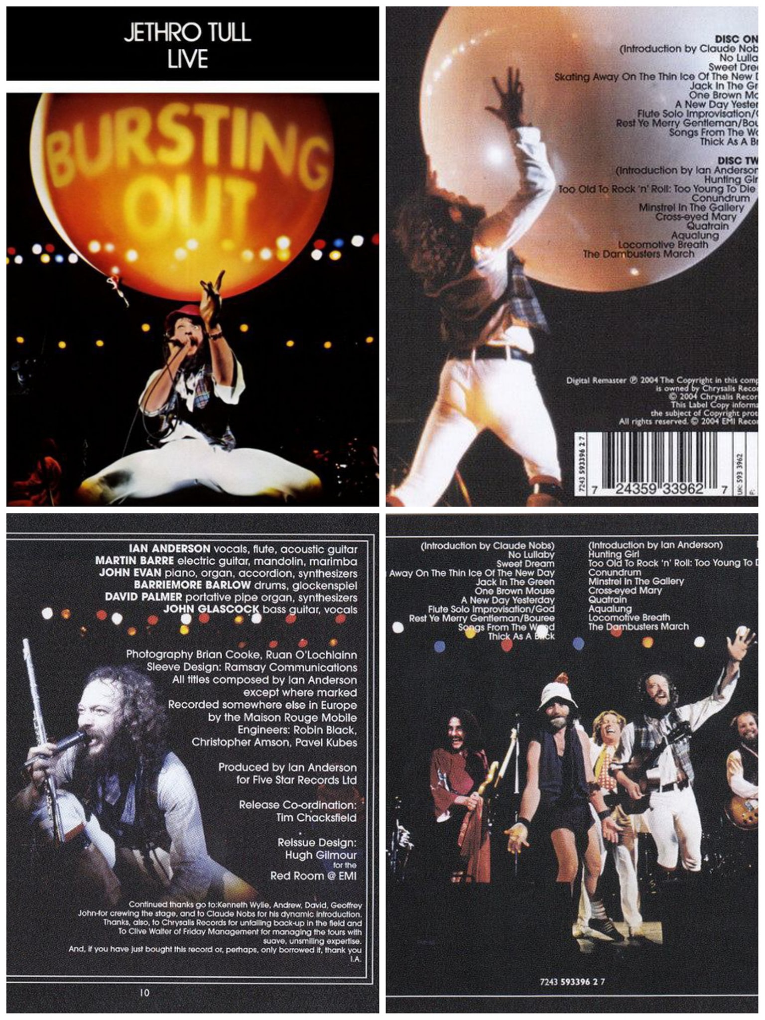 Tull Out 3CD 洋楽 Bursting 3DVD Jethro