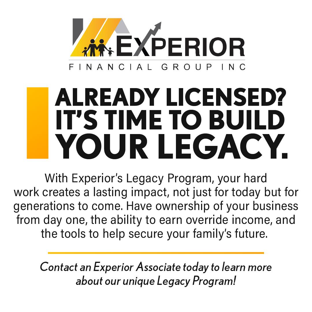 Experior - Leave more than a mark—build a legacy. Experior’s Legacy ...
