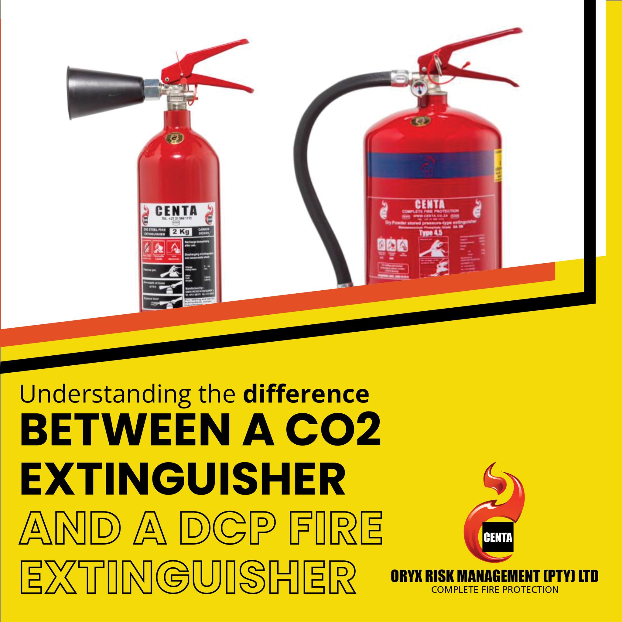 Oryx - The difference between a Co2 extinguisher and a DCP fire ...