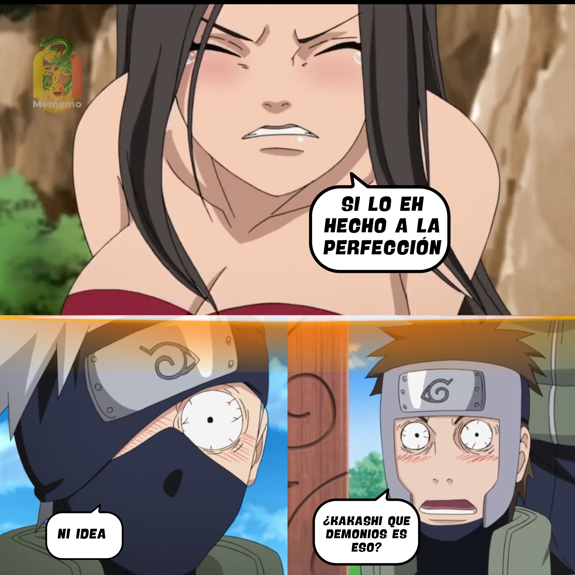 Mememo - 🍃El jutsu de Konohamaru abruma a Kakashi y a Yamato🤣🤪 | Facebook