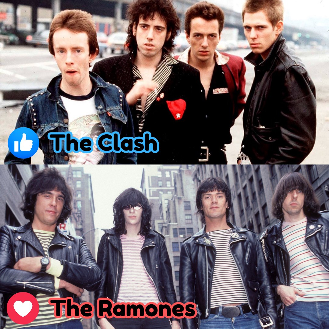 👍The Clash / ❤️The Ramones The Clash mixed punk with reggae