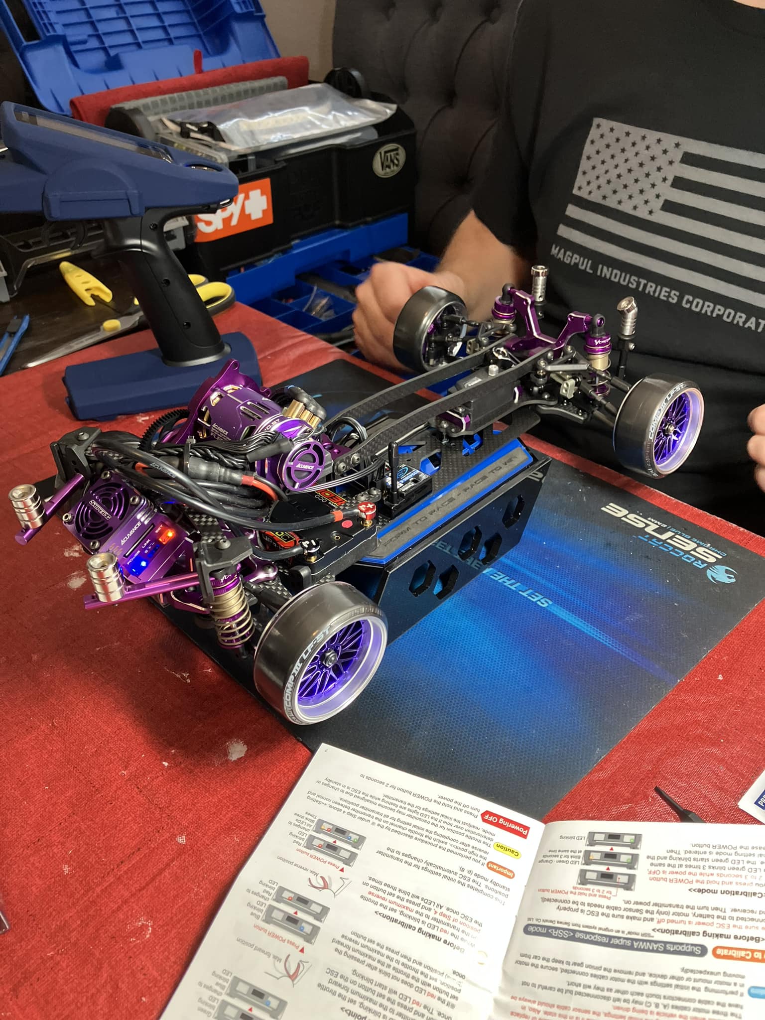 Completed JZX drift car build with new Yokomo kit