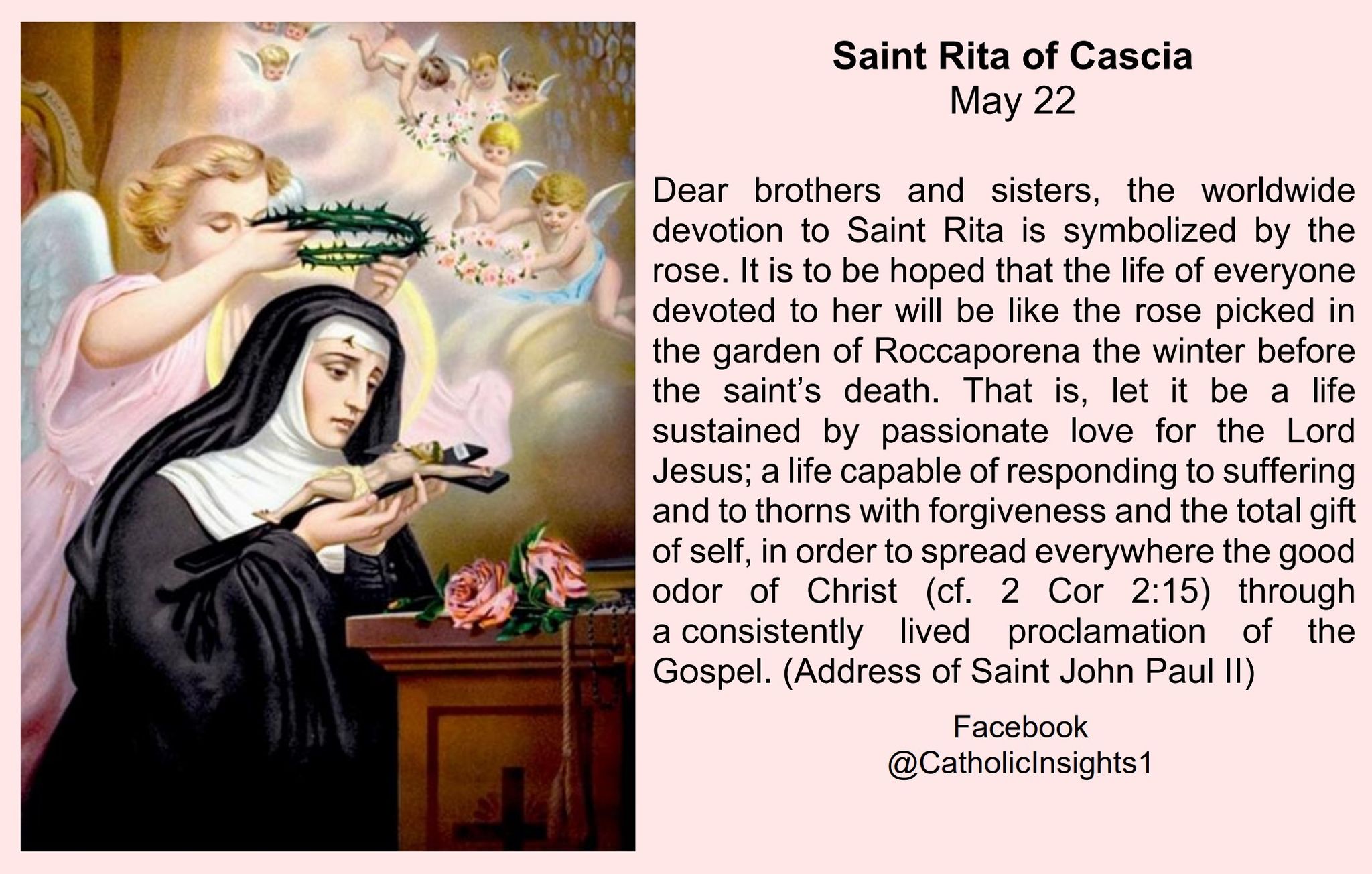 Catholic - Saint Rita of Cascia, May 22 Margherita Lotti - “Rita” for ...