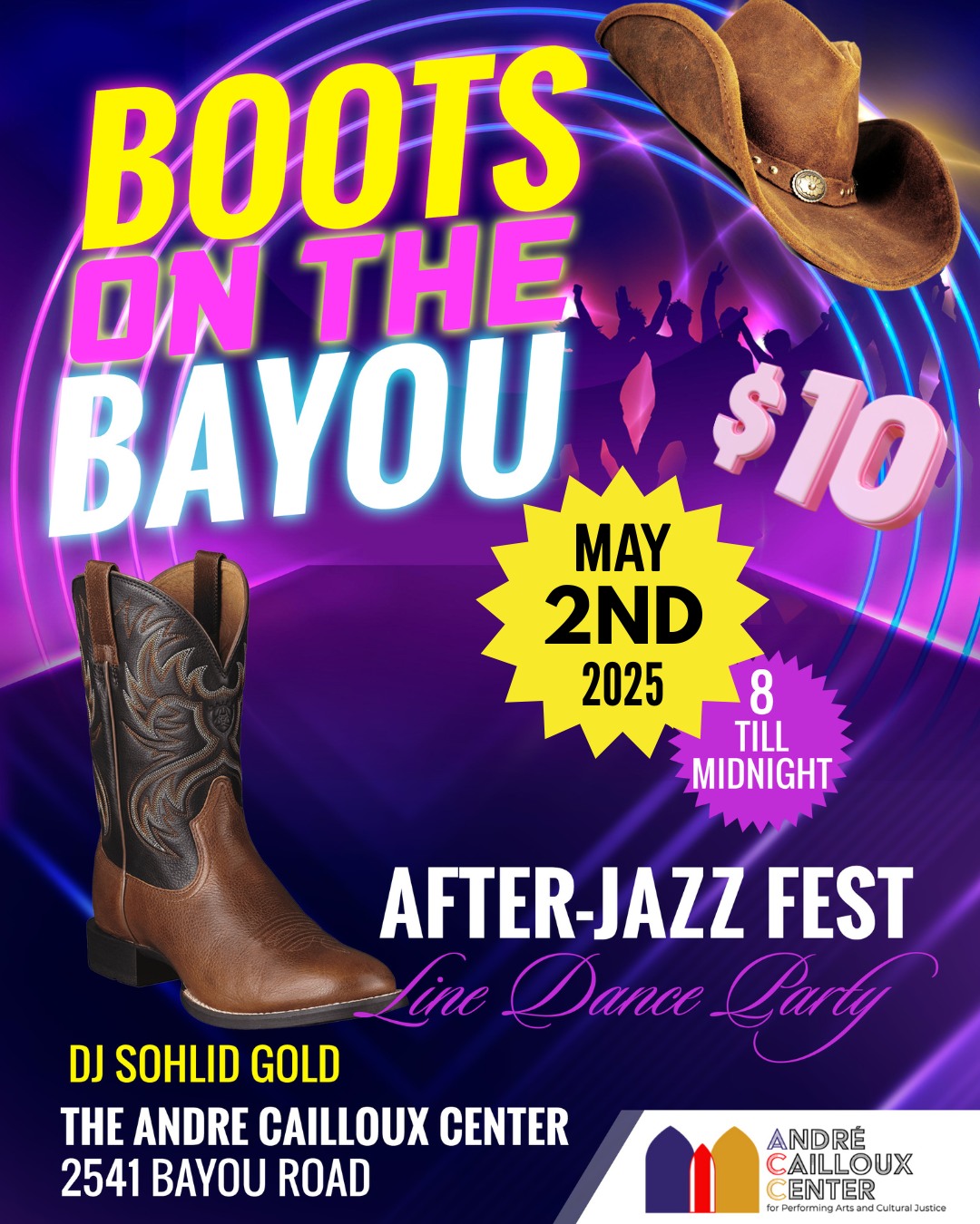 ✨Cajun dance party featuring legends Aux Cajunals on Friday Night