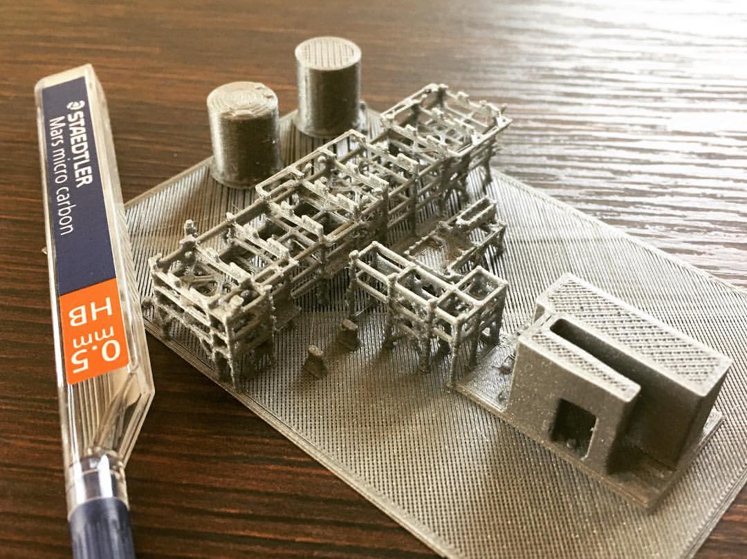 AMTech - AMTech 3d prints part of a petrochemical plant scale 1:1000 at ...