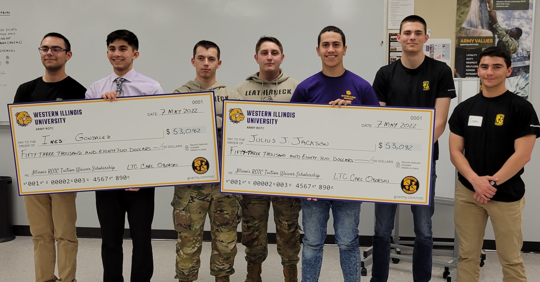 Congratulations to... - Western Illinois University Army ROTC