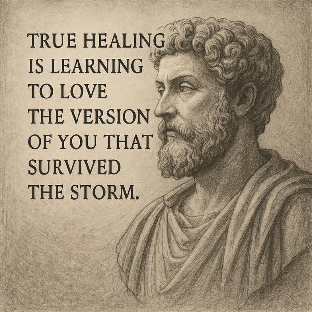 Stoic - True Healing 🌿 Healing isn’t about forgetting the pain — it’s about embracing the ...