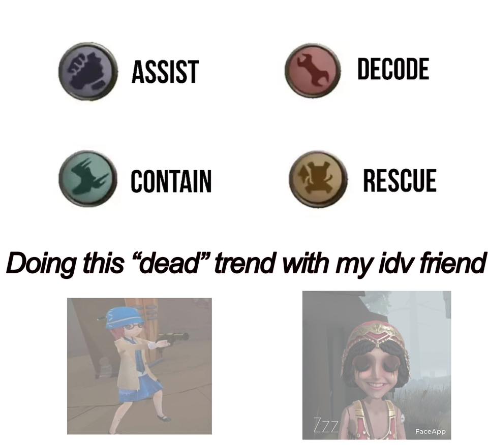 Identity V - Official | Doing this trend with my idv friend | Facebook