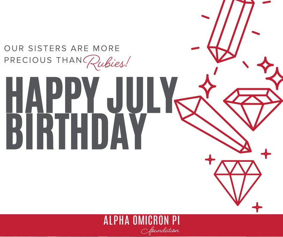 Alpha - Happy Birthday, Sisters! We want to wish all of our sisters ...