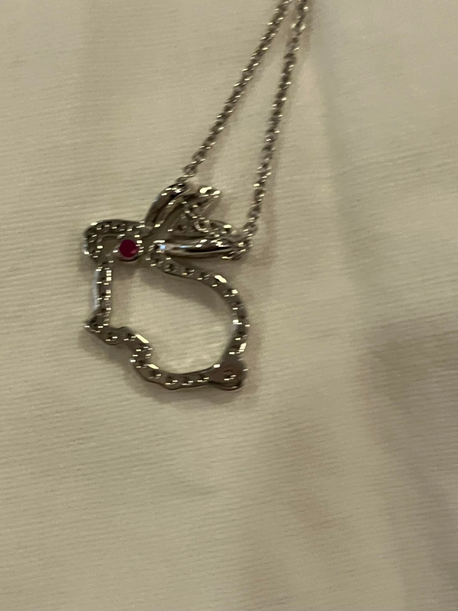 Pendentif Roberto Coin Chic & Shine - Argent Sterling & Diamants Avec Rubis - The Fifth Season - Occasion