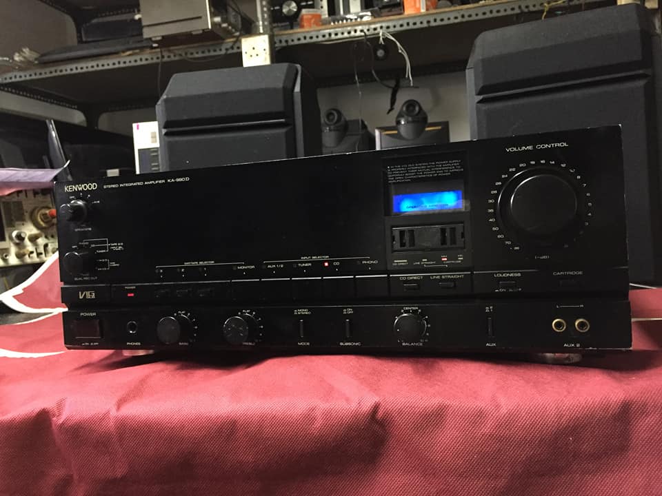Kenwood KA-990D stereo amplifier after repair