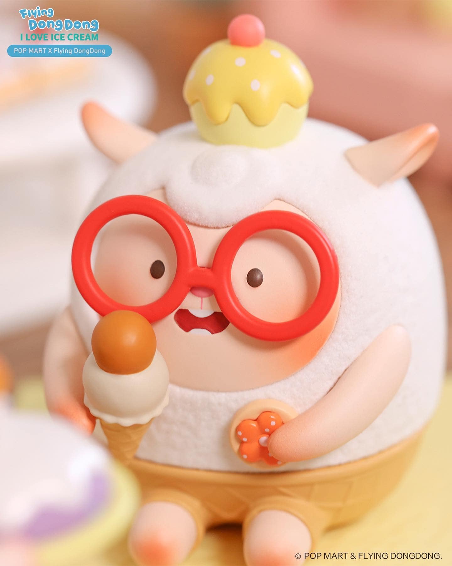 Flying DongDong loves ice cream in all flavors and shapes