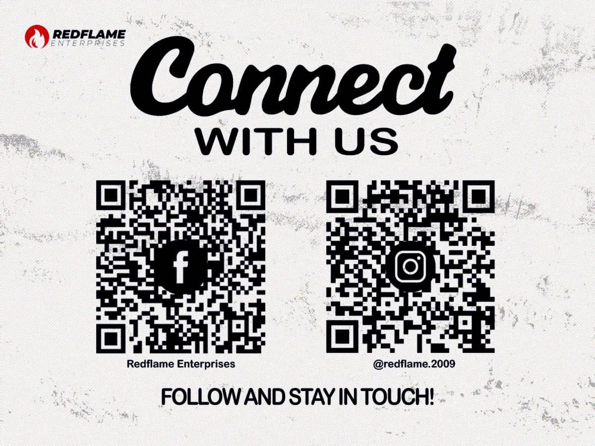 Redflame Enterprises - Like & Follow Our Socials to Stay Connected ...