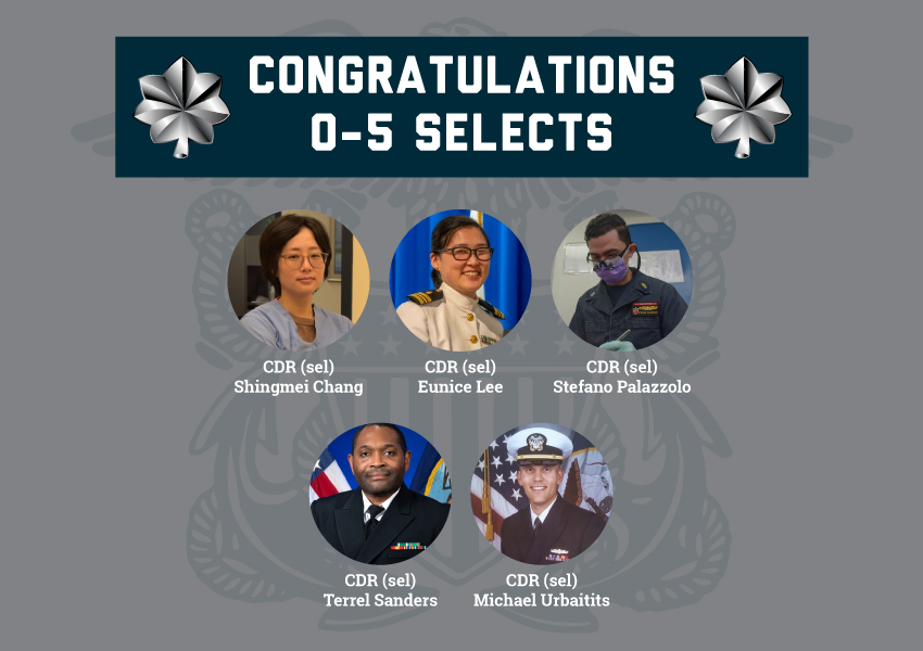 Congratulations to five of our officers who were selected for promotion ...