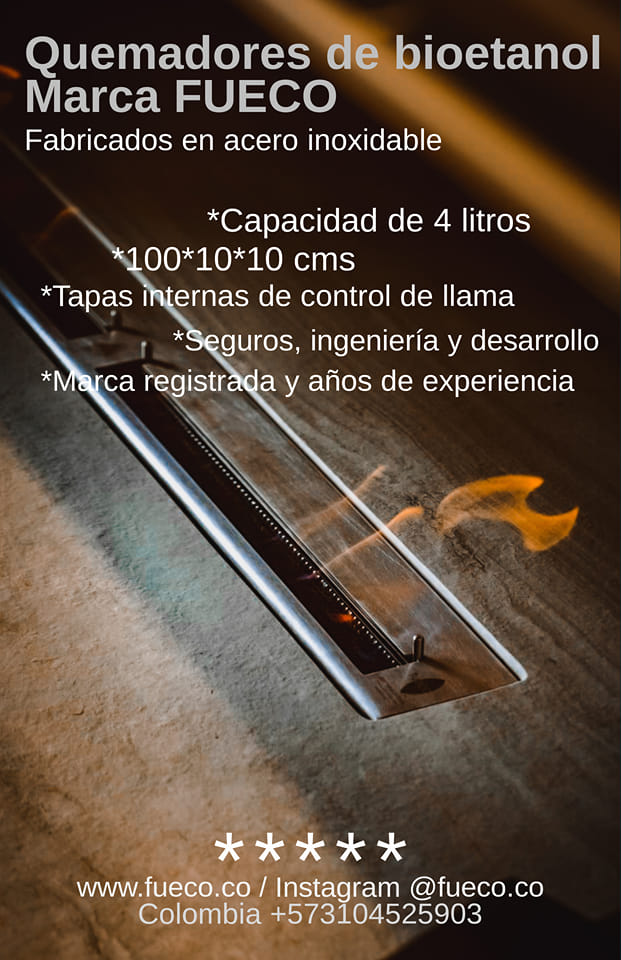 Chimeneas de bioetanol marca FUECO