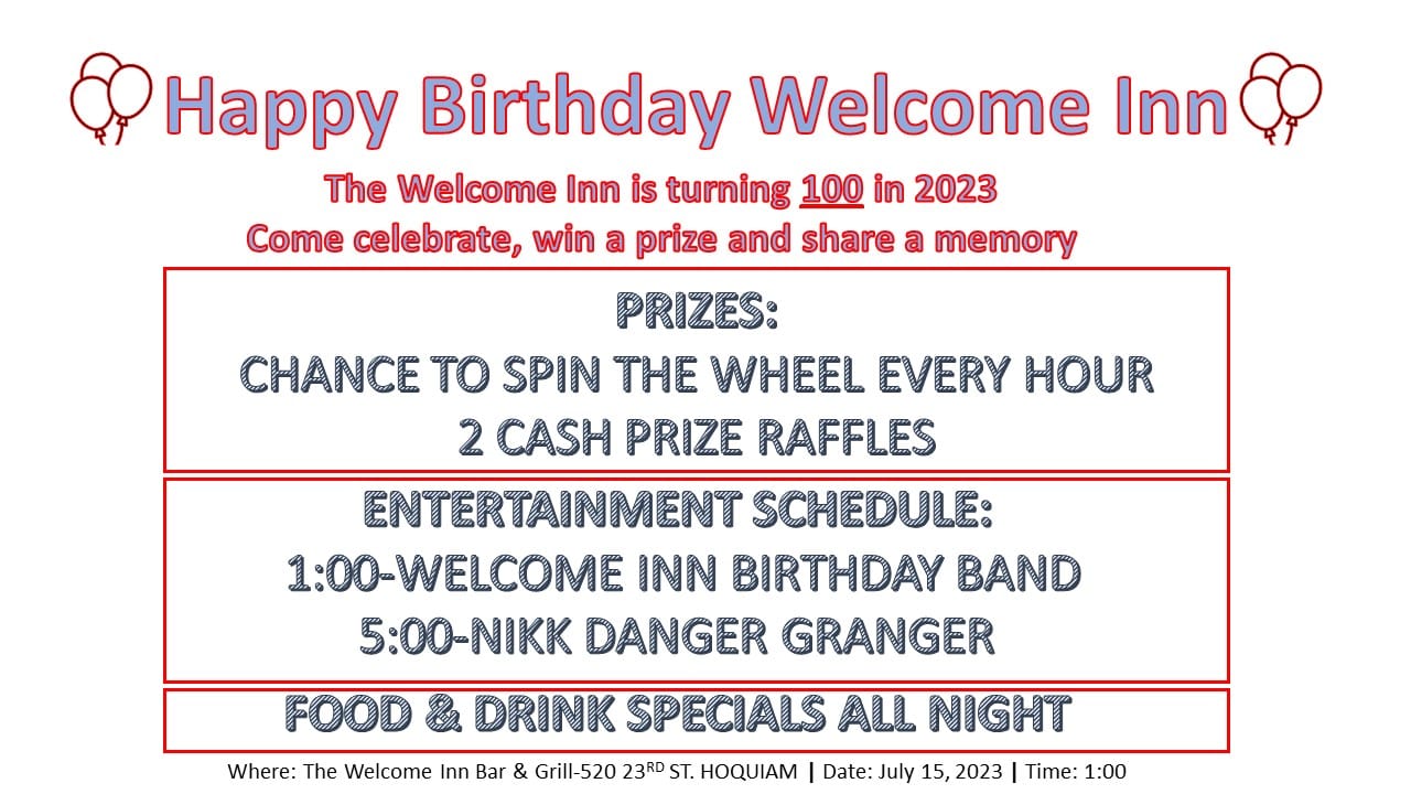Welcome Inn | Hoquiam WA
