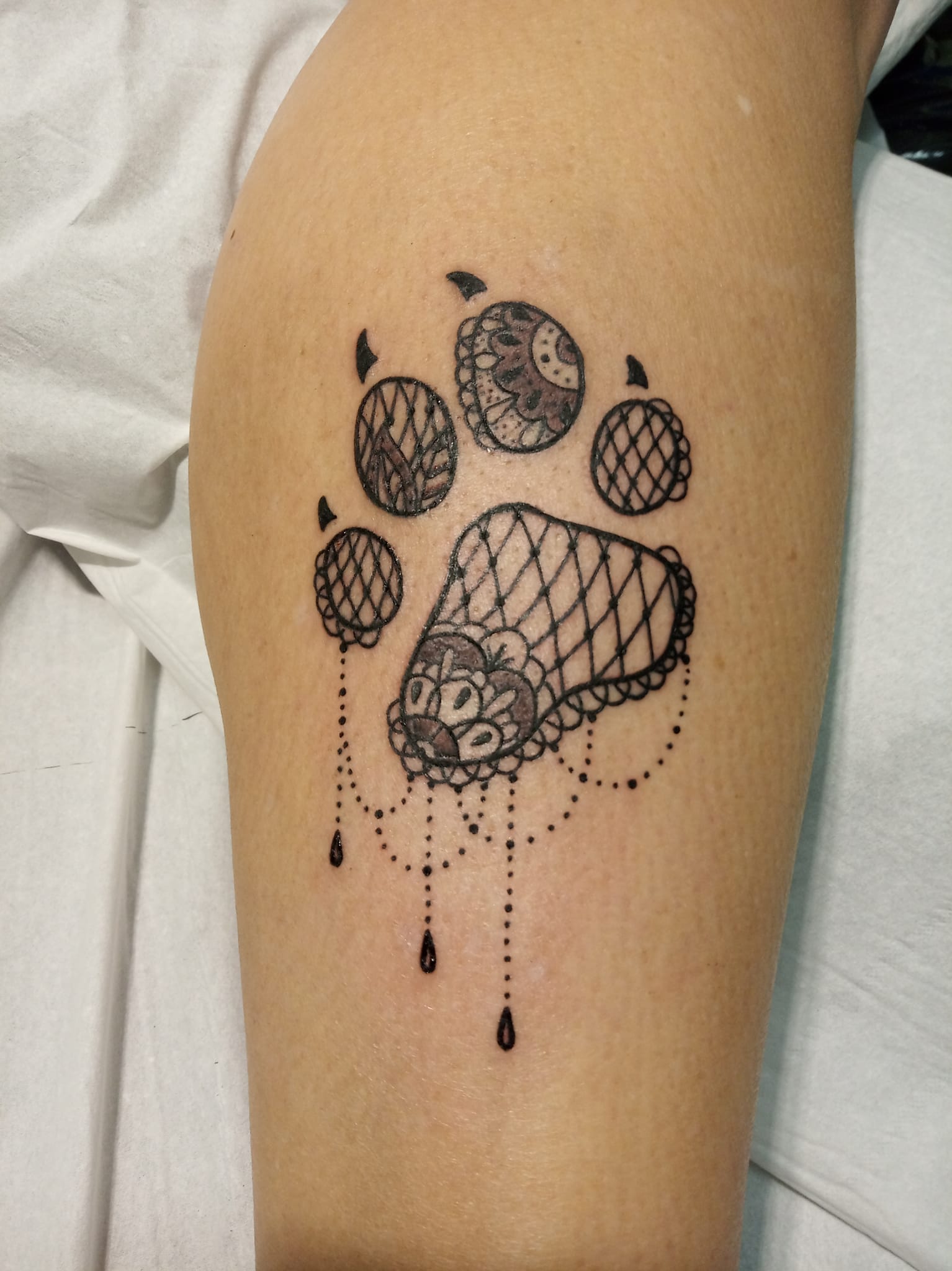 Tatouage Patte De Chien Mandala