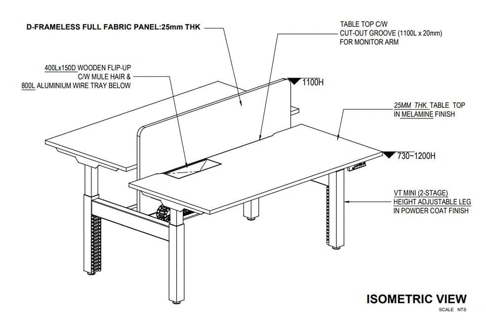 Trending: Height adjustable... - Singapore Interior Pte Ltd