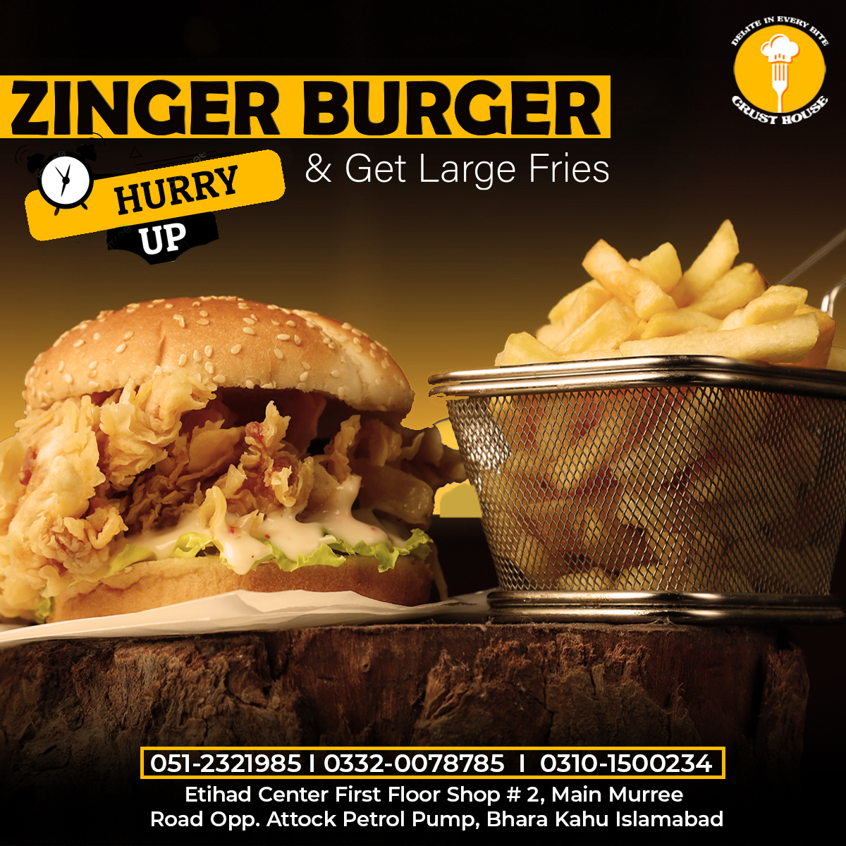 Crust House - The Ultimate Zinger Burger Experience,... | Facebook