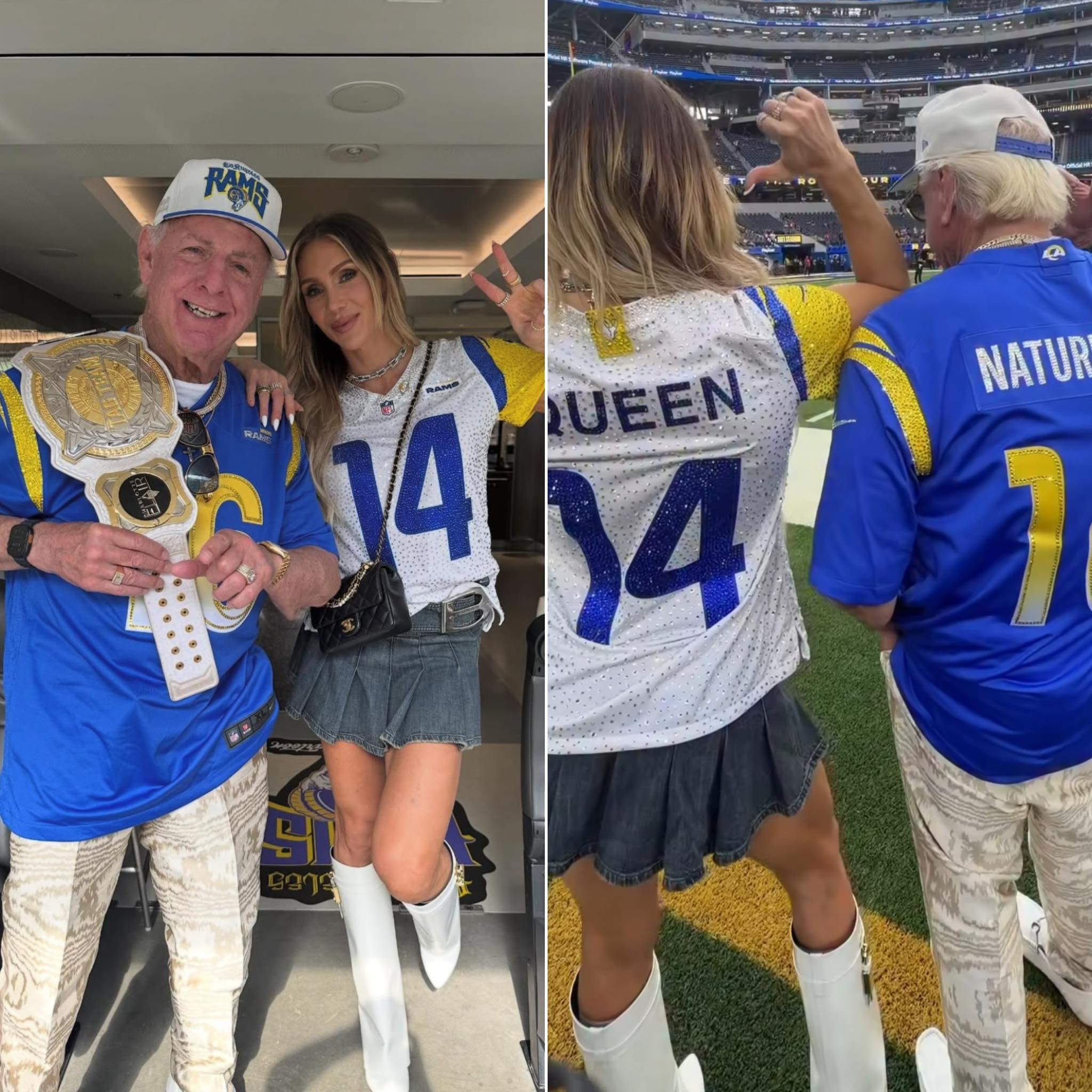 Charlotte Flair shares a special moment with Ric Flair 📸